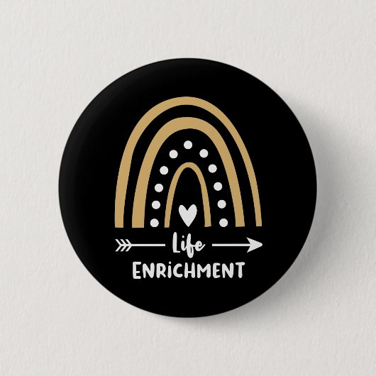 Regenbogen Leopard, Direktor für Lebensanreicherun Button (Vorderseite)