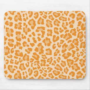 Regenbogen-Leopard-Druck-Sammlung - Orange Mousepad