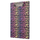 Regenbogen-Leopard Klemmbrett (Links)