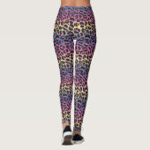 Regenbogen-Leopard Leggings (Rückseite)