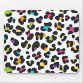 Regenbogen-Leopard-Muster Mousepad (Vorne)
