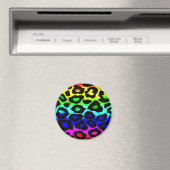 regenbogen_leopard_print-modifiziert magnet (In Situ (Geschirrspüler))
