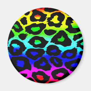 regenbogen_leopard_print-modifiziert magnet