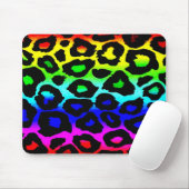 regenbogen_leopard_print-modifiziert mousepad (Mit Mouse)