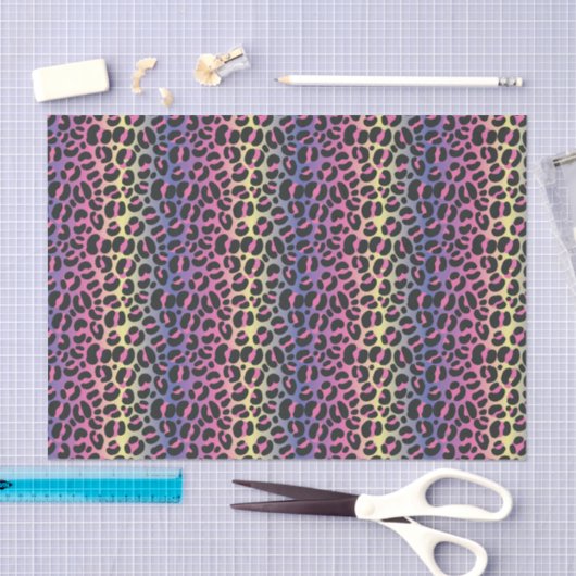 Regenbogen-Leopard Seidenpapier (Handwerk)