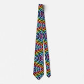 Regenbogen-Leoparden-Druck-Halstuch Krawatte (Vorderseite)