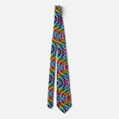 Regenbogen-Leoparden-Druck-Halstuch Krawatte (Rückseite)