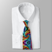Regenbogen-Leoparden-Druck-Halstuch Krawatte (Gebunden)