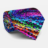 Regenbogen-Leoparden-Druck Krawatte (Gerollt)