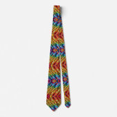 Regenbogen-Leoparden-Druck Krawatte (Vorderseite)