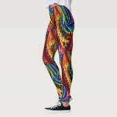 Regenbogen-Leoparden-Druck Leggings | Psychedelisc (Links)