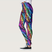 Regenbogen-Leoparden-Druck Leggings | Psychedelisc (Links)