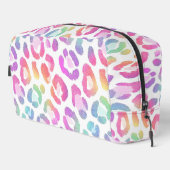 Regenbogen-Leoparden-Kosmetik Waschbeutel (Rechte Ecke)