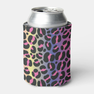 Regenbogen-Leoparden-Tierdruck-Muster Dosenkühler