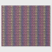 Regenbogen-Leoparden-Tierdruck-Muster Geschenkpapier (Flach)