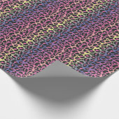 Regenbogen-Leoparden-Tierdruck-Muster Geschenkpapier (Ecke)