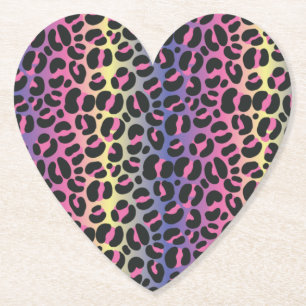 Regenbogen-Leoparden-Tierdruck-Muster Untersetzer