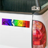 Regenbogen-Lesbe Romance Autoaufkleber (Auf Lkw)
