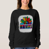 Regenbogen Lesben Gay Pride Monat Sonnenblume Sweatshirt (Vorderseite)