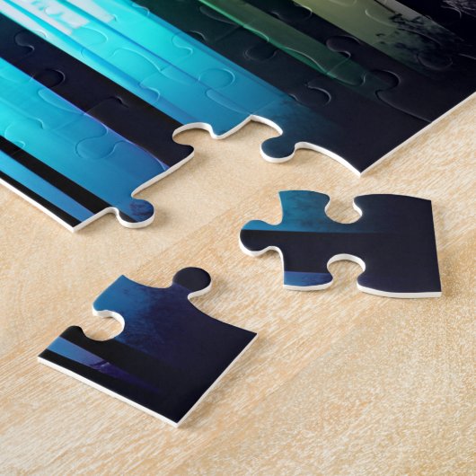 Regenbogen leuchten in der Waldlandschaft auf Puzzle (Seite)