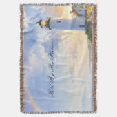 Regenbogen-Leuchtturm Küsten-Wasserfarbe Decke (Vorderseite Vertikal)