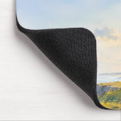 Regenbogen-Leuchtturm Küsten-Wasserfarbe Mousepad (Ecke)