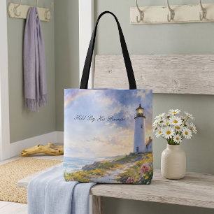 Regenbogen-Leuchtturm Küsten-Wasserfarbe Tasche