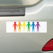 Regenbogen-Leute Autoaufkleber (Auf Auto)
