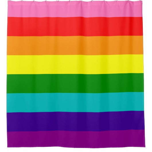 Regenbogen LGBT Gay Flag Duschvorhang (Vorderseite)