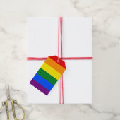 Regenbogen (LGBT) Geschenkanhänger (Mit Garn)