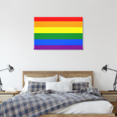 Regenbogen (LGBT) Leinwanddruck (Insitu (Schlafzimmer))