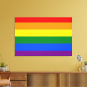Regenbogen (LGBT) Leinwanddruck (Insitu (Wohnzimmer))