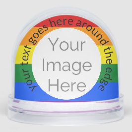 Regenbogen lgbtq Custom Foto Snow Globe Geschenk Schneekugeln