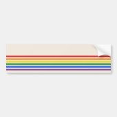 Regenbogen-LGBTQ-Flagge Autoaufkleber (Vorne)