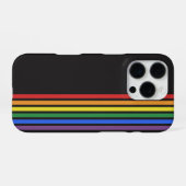 Regenbogen-LGBTQ-Flagge iPhone Hülle (Rückseite (Horizontal))