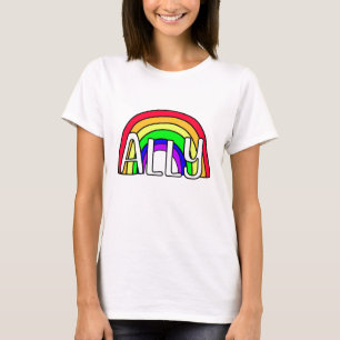 Regenbogen-LGBTQIA+-Verbündeter Pride-Flagge T-Shirt