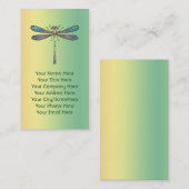 Regenbogen-Libelle Visitenkarte (Vorne/Hinten)