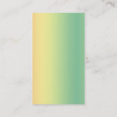 Regenbogen-Libelle Visitenkarte (Rückseite)