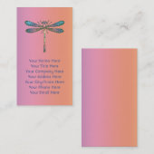 Regenbogen-Libelle Visitenkarte (Vorne/Hinten)