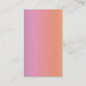 Regenbogen-Libelle Visitenkarte (Rückseite)