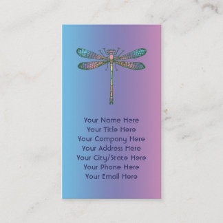 Regenbogen-Libelle Visitenkarte