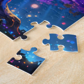 Regenbogen-Lichtbaum-Puzzle Puzzle (Seite)