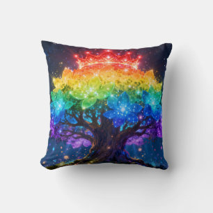 Regenbogen-Lichtbaum-Wurfkissen Kissen