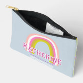 Regenbogen Lichtblau Zubehörtasche (Offen)