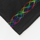 Regenbogen-Lichter Fleecedecke (Ecke)