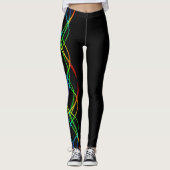 Regenbogen-Lichter Leggings (Vorderseite)