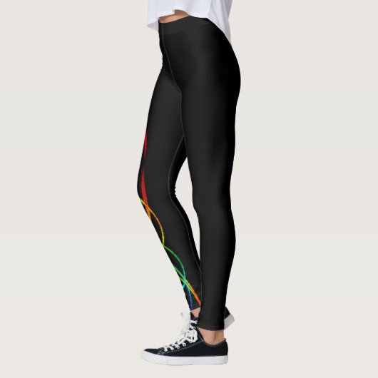 Regenbogen-Lichter Leggings (Links)
