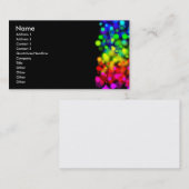 Regenbogen-Lichter Visitenkarte (Vorne/Hinten)