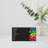 Regenbogen-Lichter Visitenkarte (Stehend Vorderseite)
