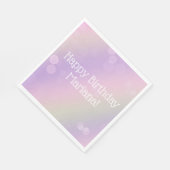 Regenbogen-Lichterfee Mädchen-Geburtstagsfeier Serviette (Ecke)